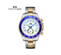 (GoldSilber Weiß)Automatik Selbstaufzug Mechanisch Edelstahlarmband Casual Gelbgold Silber Blau