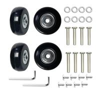 Goldyida 4 Stück Gummi Gepäckkoffer Rad Koffer Kofferrollen Ersatzrollen für Koffer Universal Gepäck Koffer Ersatzräder Gummi Rollen Räder Ersatz Wheels Rad Universal Kofferräder (45 * 18mm)