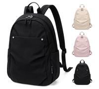 GOLF QUALITY Kleiner Rucksack Damen Klein Cityrucksack Handtasche 2 in 1 Wasserdicht Nylon Tagesrucksack Mini Backpack Women Elegant Casual Daypack für Reise Freizeit Arbeit Schwarz