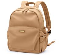 GOLF QUALITY Rucksack Damen Klein Wasserdicht Nylon Handtasche 2 in 1 Mode Reisen Damen Rucksack 9.6L Modern Umhängetasche Handtasche Rucksack, Cityrucksack Erdiges Braun