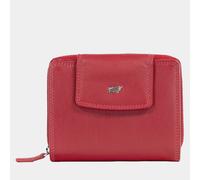 BRAUN BÜFFEL Damen Geldbörse aus echtem Rindsleder Golf mit RFID Schutz - Mittelgroße Reißverschluss-Geldbörse mit 12 Kartenfächern - Edles Rot