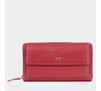 GOLF RFID RV-Geldbörse 16 Kartenfächer rot Unisex - Leder