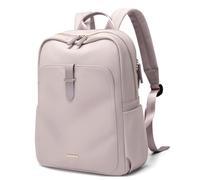 GOLF SUPAGS Laptop Rucksack Damen Elegant 14 Zoll Schulrucksack Herren Tagesrucksack Wasserdicht Schultasche mit Laptopfach Backpack Women Daypacks für Uni Travel Reise Rose Grau