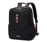 GOLF SUPAGS Laptop Rucksack Damen Elegant 14 Zoll Schulrucksack Herren Tagesrucksack Wasserdicht Schultasche mit Laptopfach Backpack Groß Daypacks für Uni Travel Reise Schwarz