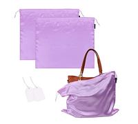 GONGKANGYUAN 2 Stück Schuhtasche Kordelzugbeutel Aufbewahrungsbeutel Aufbewahrungstasche aus Seide für Handtaschen-Organizer Geldbörse Taschenbücher Schuhe Stiefel (Veilchen, 50×60 cm)