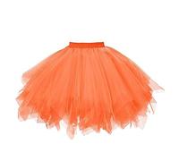 GOOBGS Damen 50er Ballettrock Ballet Tulle Mini Puffy Tutu | Women's 50er ballet tütü, Multi-layer tutu, Vintage Ballet Bubble Tulle, Petticoat Unterrock Skirts, Carnival Party Skirt