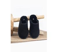 Gooce Schaffell-Hausschuhe "Emerald" in Schwarz - Größe 41 | Herren Hausschuhe