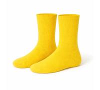 Good Deal Market 2 Paar uni gelb Herren Socken gelb, Gr. 43/46 Acryl-Mischung, langlebig Strapazierfähig