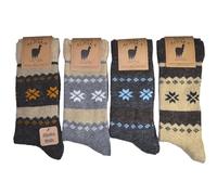 Good Deal Market 4er Pack Alpaka Socken Gr. 43/46, herrensocken kaschmir-socken wintersocken damen warm herren warme socken frauen damensocken skisocke