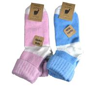 Good Deal Market 4er Pack Damen Alpaka Socken rosa blau Gr. 35/38, kaschmir-socken wintersocken warm herren alpaka damen warme frauen damensocken skisocke