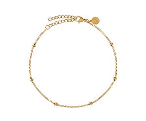 GOOD.designs Fusskette allergiefreundlich, wasserfest Gold Damen