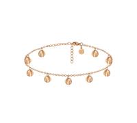 GOOD.designs Fußkette mit neun Coin-Anhängern Rose Damen