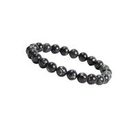 GOOD.designs Perlenarmband aus hochwertigen Natursteinen Schwarz Damen