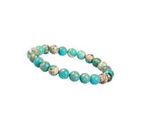 GOOD.designs Perlenarmband aus hochwertigen Natursteinen Türkis Damen