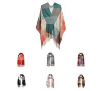 Good Nite Schal Damen Herren Winter Herbst Schals & TüCher Für Kuschelig Flauschig Festlich Großer Karo Warm Weich Scarf Nüchtern und Stilvoll(Grüner,200x60cm)