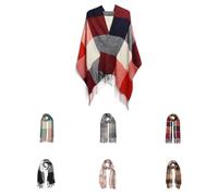 Good Nite Schal Damen Herren Winter Herbst Schals & TüCher Für Kuschelig Flauschig Festlich Großer Karo Warm Weich Scarf Nüchtern und Stilvoll(Rot,200x60cm)