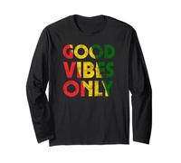 Good Rasta Reggae Roots Vibes Only Flagge Rot Grün Gelb Langarmshirt