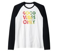 Good Rasta Reggae Roots Vibes Only Flagge Rot Grün Gelb Raglan