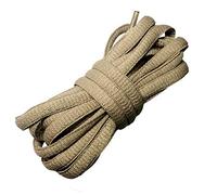 Goodlace Oval Flache Schnürsenkel Flachsenkel aus Polyester für Sportschuhe Sneaker Khaki 140cm