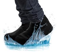 GOODS+GADGETS Silikon Überziehschuhe Überschuhe wasserdichte Schuh-Überzieher rutschfeste Regen-Schuhe Wiederverwendbare Schuhschoner (Schwaz, M)