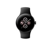 Google Pixel Watch 2 - das Beste von Google und Fitbit - Herzfrequenzmessung, Stressmanagement, Sicherheitsfunktionen - Android - Aluminiumgehäuse in Matte Black - Sportarmband in Obsidian - LTE