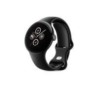 Google Pixel Watch 2 - Matte black aluminum - intelligente Uhr mit Active Armband - Flouroelastomer - Obsidian - Bandgröße: S/L - 32 GB - Wi-Fi, NFC, Bluetooth - 31 g (GA05029-DE)