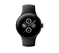 GOOGLE PIXEL WATCH 2 WIFI BLACK CASE AND OBSIDIAN BAND Smartwatch Aluminium Fluorelastomer, 130-175 mm, 165-210 mm, Matte Black/Obsidian
