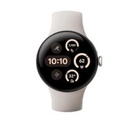 GOOGLE PIXEL WATCH 3 41MM/LTE/SILVER/PORCELAIN Smartwatch Aluminium Fluorelastomer, 130-175 mm, 165-210 Porcelain