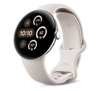Google Pixel Watch 3 41mm WLAN Polished Silver Sportarmband Porcelain