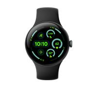 GOOGLE Pixel Watch 3 (Wi-Fi) 45 mm, Smartwatch Aluminium Fluorelastomer, 150-185 165-215 Obsidian