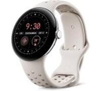 Google Pixel Watch 3 [WiFi + LTE inkl. Kautschuk-Armband weiß/beige] 45mm Aluminiumgehäuse silber | Zustand: Neu