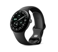 Google Pixel Watch 4 (45 mm) - Android-Smartwatch mit umfassendem Gesundheits- und Fitness-Tracking und Unterstützung von Gemini - Aluminiumgehäuse in Matte Black - Sportarmband in Obsidian - LTE