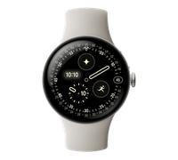 Google Pixel Watch 4 45mm LTE Polished Silver Sportarmband Porcelain