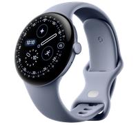 Google Pixel Watch 4 45mm LTE Satin Moonstone Sportarmband Moonstone - - blau | Zustand: Neu in OVP