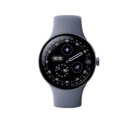 GOOGLE PIXEL WATCH 4 45MM MOONSTONE Smartwatch 100 % recyceltes Aluminium Fluorelastomer mit Soft-Touch-Beschichtung, Klein: 150 - 185 mm, Gross: 165 - 215 mm, Satin Moonstone/Moonstone