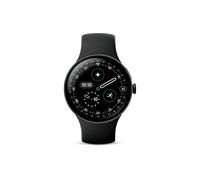 Google Pixel Watch 4 (45 mm) - Android-Smartwatch mit umfassendem Gesundheits- und Fitness-Tracking und Unterstützung von Gemini - Aluminiumgehäuse in Matte Black - Sportarmband in Obsidian - WLAN