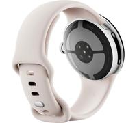 Google Pixel Watch 4 Sportarmband Polished Silver 45mm Aluminium Porcelain Bluetooth/WLAN