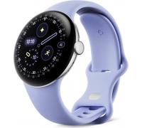 Google Pixel Watch 4 WiFi 41mm mit Sportarmband polished-silver/iris