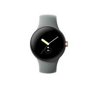 Google Pixel Watch LTE 41mm Polished Silver Sportarmband Charcoal