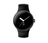 GOOGLE PIXEL WATCH LTE BLACK CASE AND OBSIDIAN BAND Smartwatch Edelstahl Fluorkautschuk, 130-210 mm, Matte Black/Obsidian