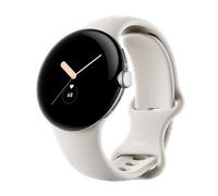 Google Pixel Watch WiFi 41mm Polished Silver Case with Sport Band - Chalk