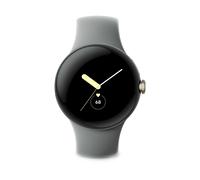 GOOGLE PIXEL WATCH WIFI GOLD CASE AND HAZEL BAND Smartwatch Edelstahl Fluorkautschuk, 130-210 mm, Champagne Gold/Hazel