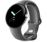Google Pixel Watch [WiFi + LTE inkl. Sportarmband charcoal] 41mm Edelstahlgehäuse silber | Zustand: Neu