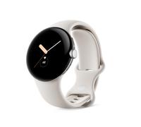 Google Pixel Watch WiFi, silbernes Edelstahlgehäuse mit Chalk Active Armband Smartwatch - PayPal 0 % Finanzierung