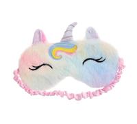 GOOHOCHY Augenmaske Aus Plüsch Mit Gummiband Atmungsaktiv Und Bequem Schlafmaske Für Junge Mädchen Und Dekorative Augenbinde Für Hotels Und Reisen