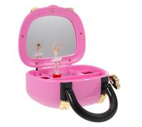 GOOHOCHY Musikalische Schmuckbox Mädchen mit Drehender Ballerina Handtaschen design Tragbar mit Melodie Geschenk für Mädchen Jahre als Geburtstagsgeschenk und Kinderzimmerdeko