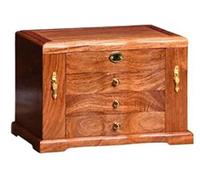 GOOPEEG Ohrring-Aufbewahrungsbox Schmuckschatulle Aus Holz, Schmuckaufbewahrungsbox, Vitrine Mit Schublade, Glasplatte, Vierschichtiger Holzschmuck, Uhr-Organizer Schmuck-Organizer