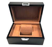 GOOPEEG Uhrenbox – Schmuckaufbewahrungsbox schwarz mit weichem Kissen, Winder