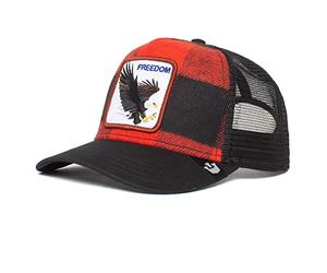 Goorin Bros. Ski Free Eagle Black Red Adjustable Trucker Cap - One-Size