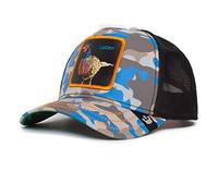Goorin Bros. The Farm Kablamo Camo Collection Unisex verstellbare Trucker-Kappe, Blau (Luck Stays Down), Einheitsgröße